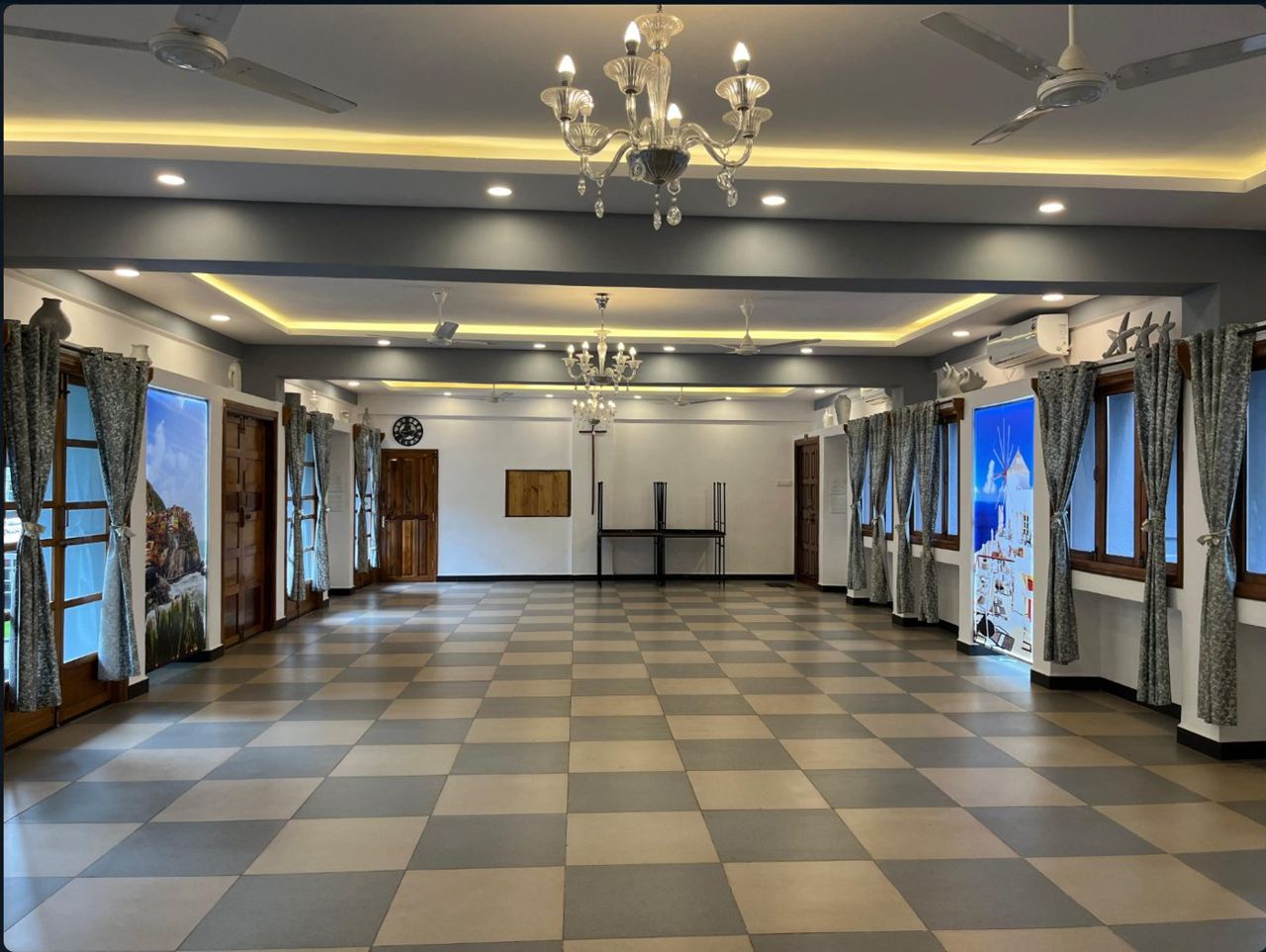 The A/C auditorium at Pallotti Home